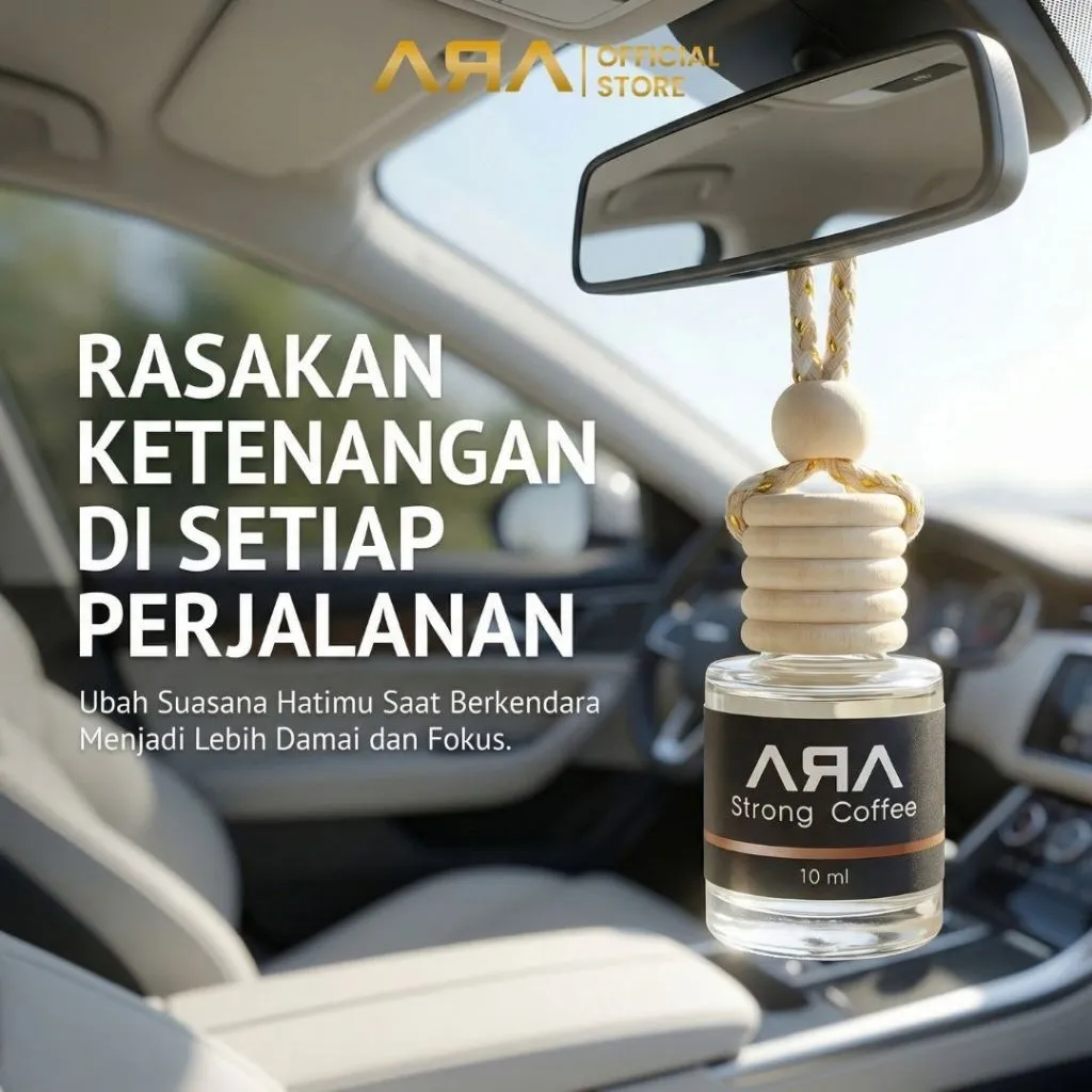 PARFUM MOBIL PREMIUM Pengharum Mobil Aromaterapi Natural – Wangi Tahan Lama & Anti Mual