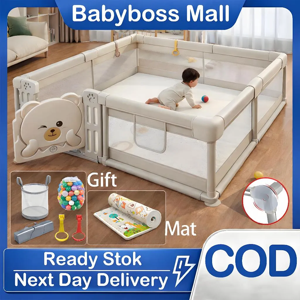 Ready Pagar Bayi Bermain Mandi Bola Anak Pembatas Kasur Pagar Bayi Pagar Mainan Anak Playground Anak