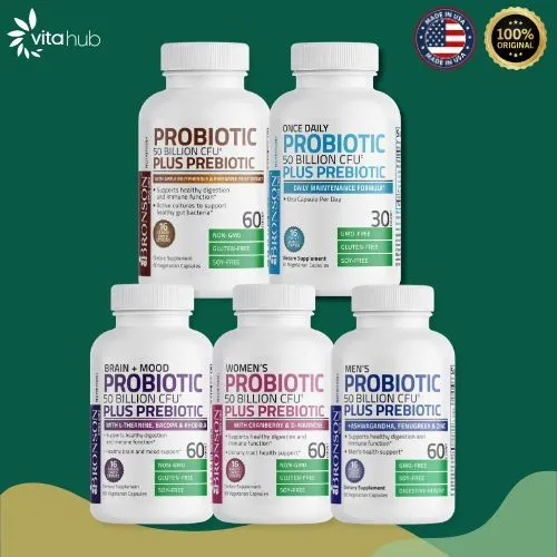 Probiotic + Prebiotic 50 Billion CFU - Bronson Probiotic + Prebiotic