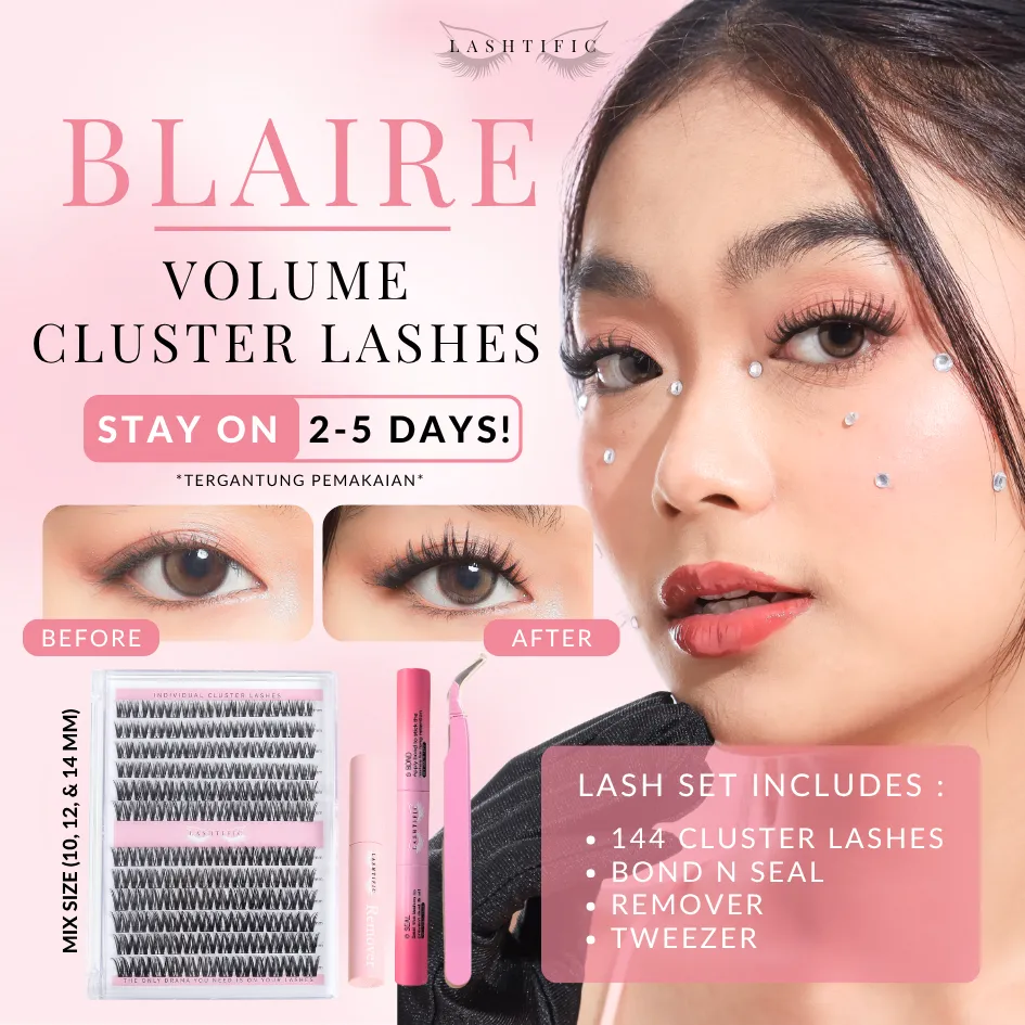 [BUNDLING] LASHTIFIC Bulu mata palsu BLAIRE Individual Lashes False Lashes 10-14mm | Set | Lem + Remover