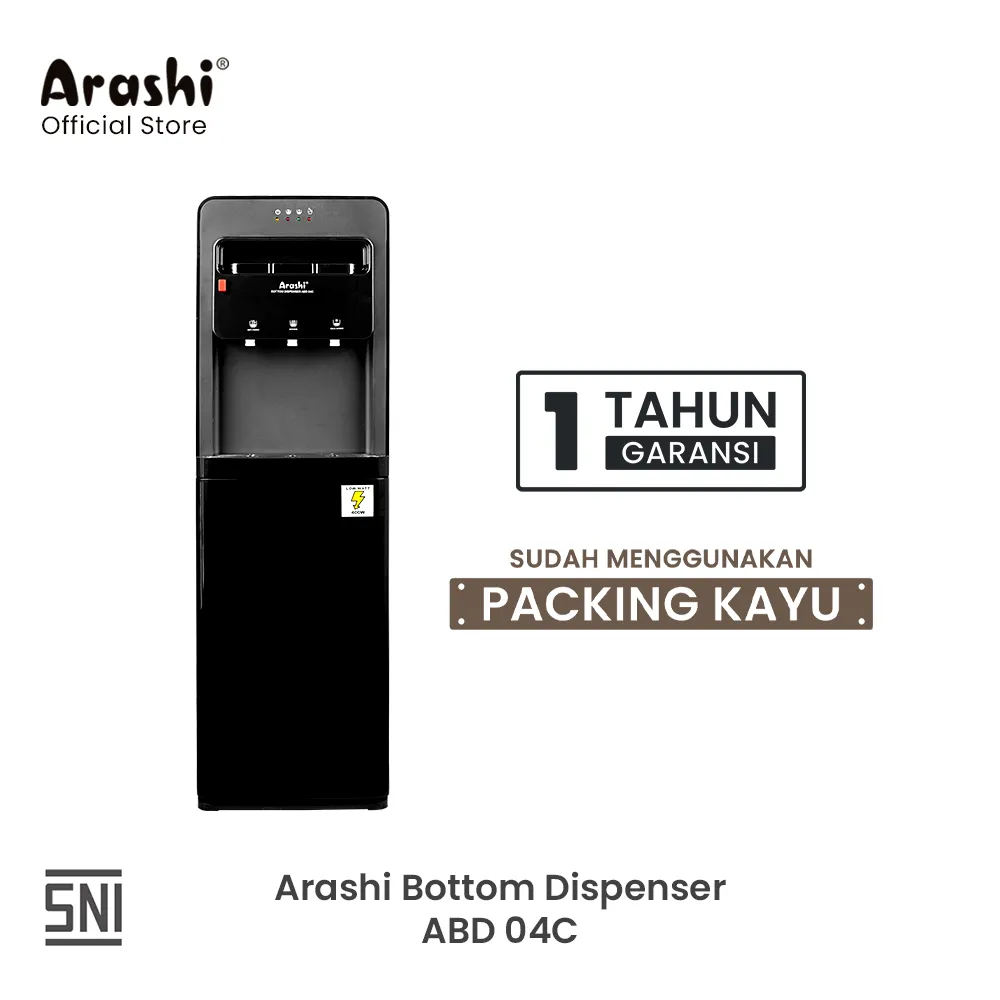 Arashi Bottom Dispenser ABD 04C / Hot & Cool / Galon Bawah