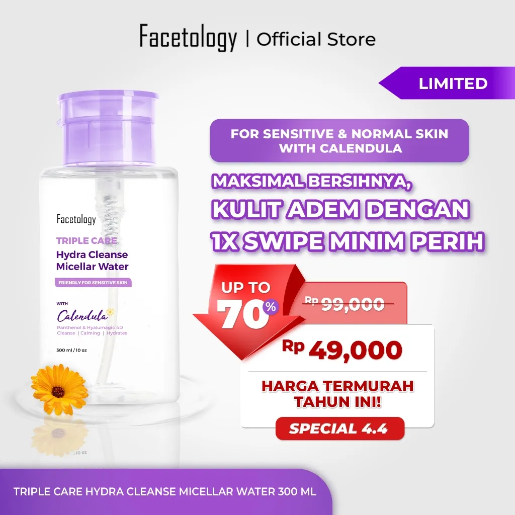 Facetology Triple Care Hydra Cleanse Micellar Water 300 ML