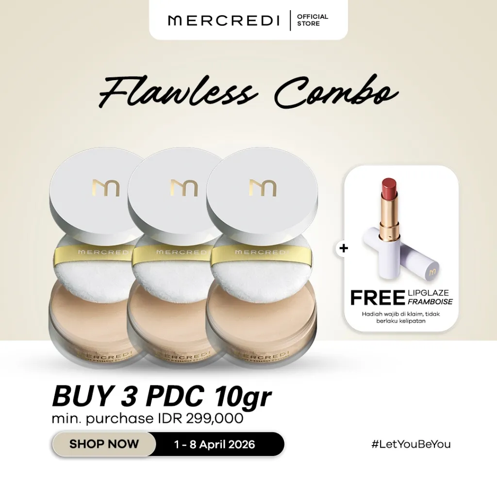 MERCREDI - Bedak Tabur Poudre D'Essence Couture - Translucent Powder - Loose Powder - PDC