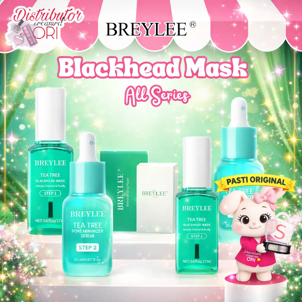 [BPOM] BREYLEE step 1 step 2 Blackhead Remover Mask KOMEDO / Pore Minimizer Serum/ eye acne masker
