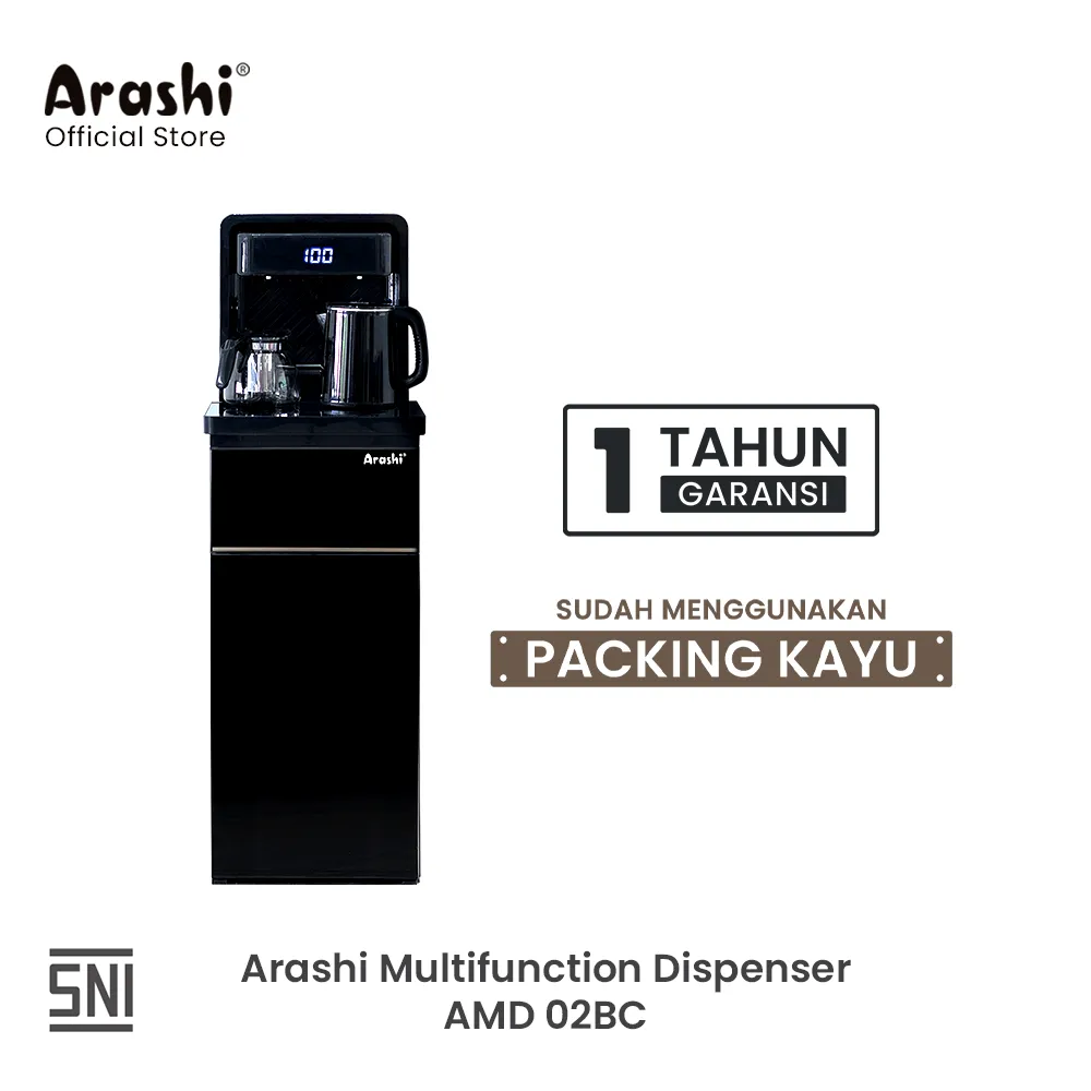 Arashi Multifunction Dispenser AMD 02BC / Hot & Cool / Galon Bawah