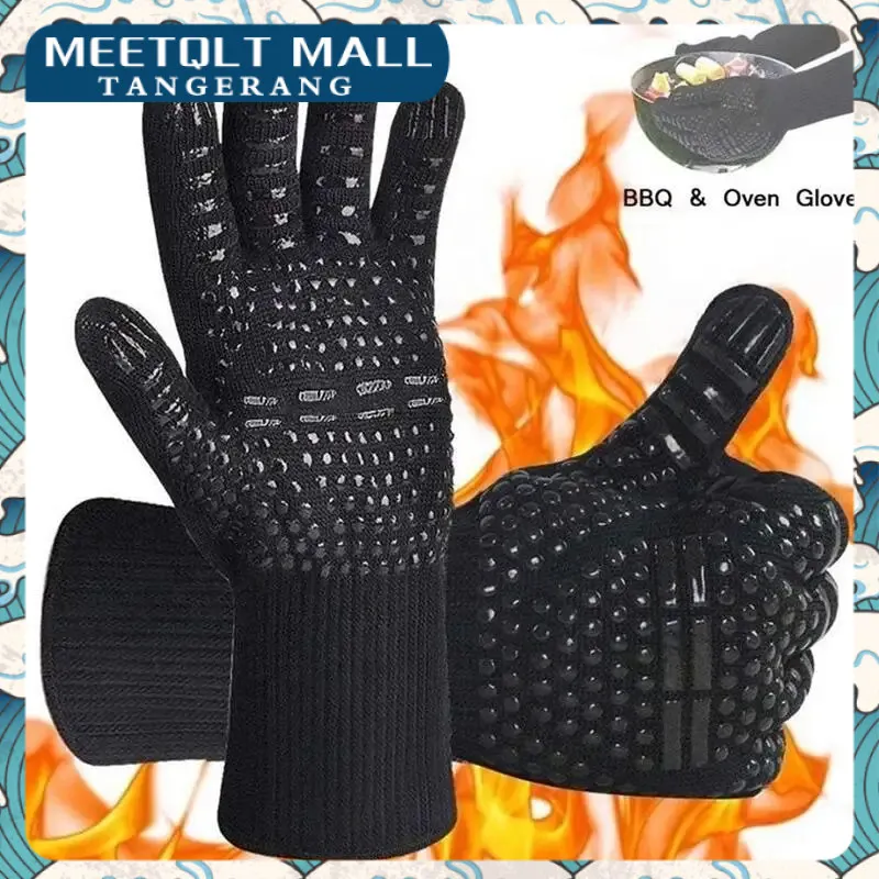 1pcs Silicone Extreme 500℃ Panas Heat Resistant Oven Glove