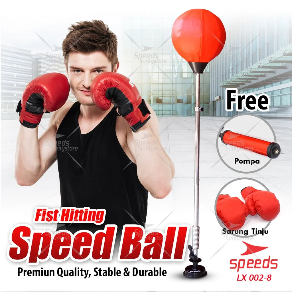 SPEEDS Speed Ball Standing Boxing Ball Fight Box Samsak Bola Sarung Tinju LX 002-8