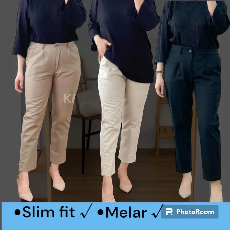 CELANA CHINO WANITA CELANA PENSIL WANITA KATUN TWILL COMBET MELAR