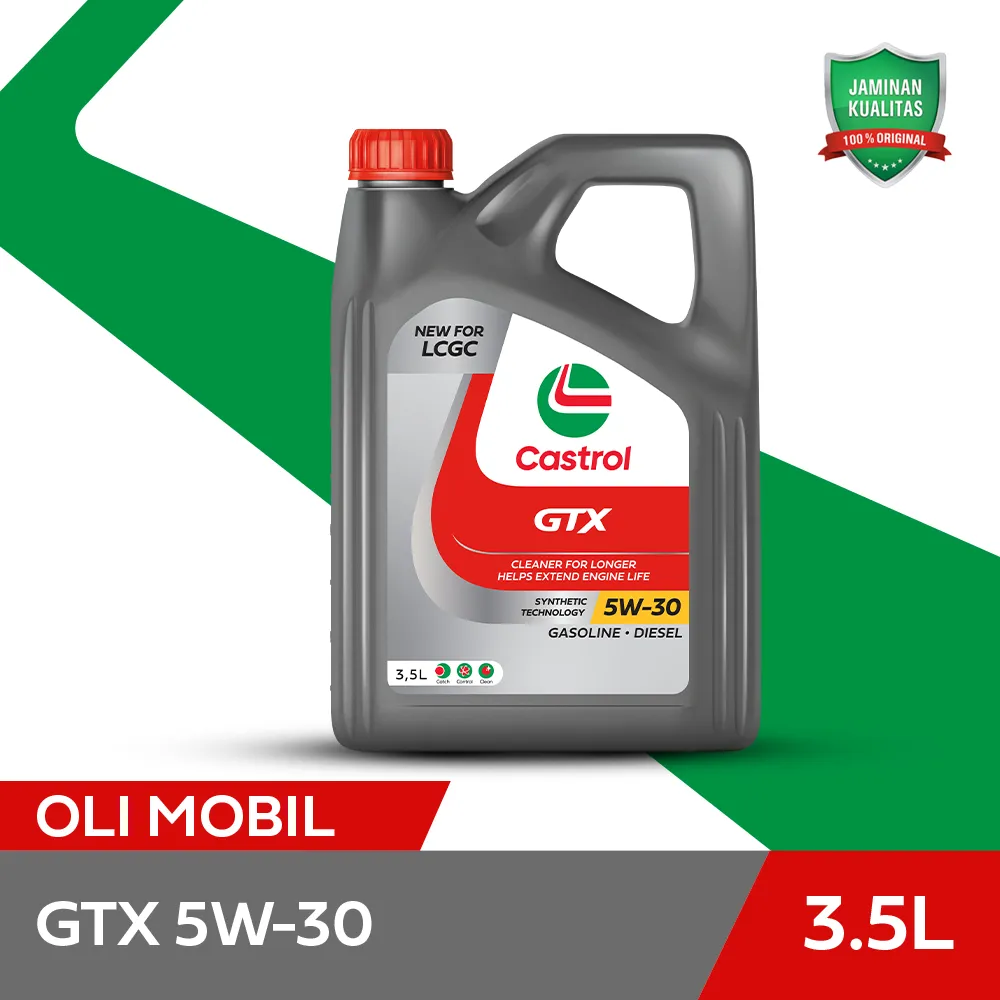 Oli Mesin Mobil Castrol GTX 5W-30 (3.5L)