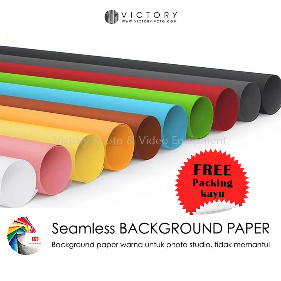 BD Background Paper Atau Kertas, Background Polos Ukuran 2,7m x 5m