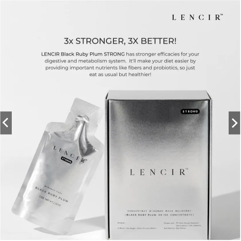 LENCIR ORIGINAL / LENCIR STRONG - MINUMAN RASA KYUSHU MULBERRY - PREBIOTIK DETOX
