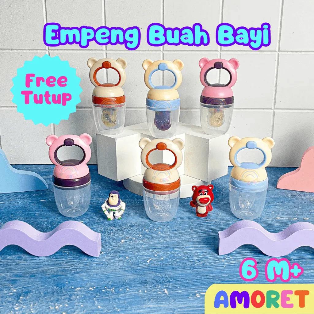 Empeng Dot Buah Bayi MPASI 6–12 Bulan | Baby Fruit Feeder Silikon BPA Free – Pacifier & Teether