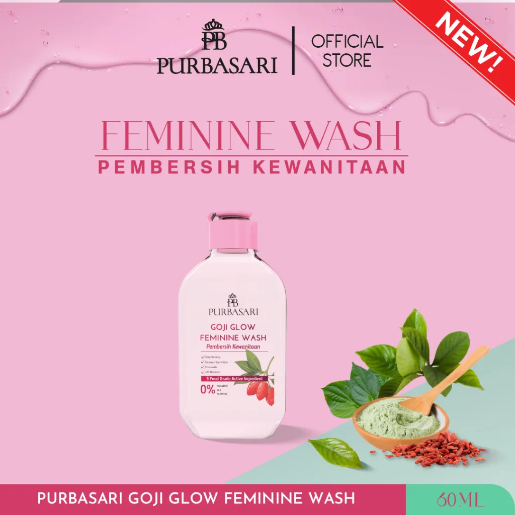 Purbasari Goji Glow Feminine Wash / Sabun Pembersih Kewanitaan