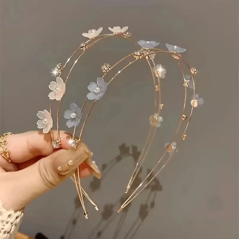 Bando Wanita Motif Sakura Korea Cantik Pesta dan Kondangan - BT04