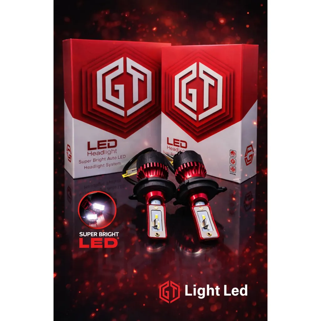 LED GT LIGHT SUPER BRIGHT 55 WATT HEADLAMP DAN FOGLAMP . READY SEMUA SOKET MOBIL. GARANSI 1 Tahun. H4, H11