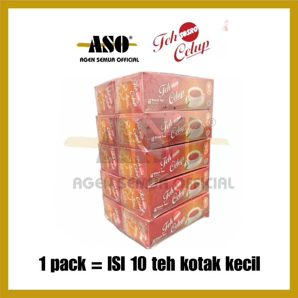[ PAKET ISI 10] SOSRO Teh Celup Isi 15 PROMO !!!
