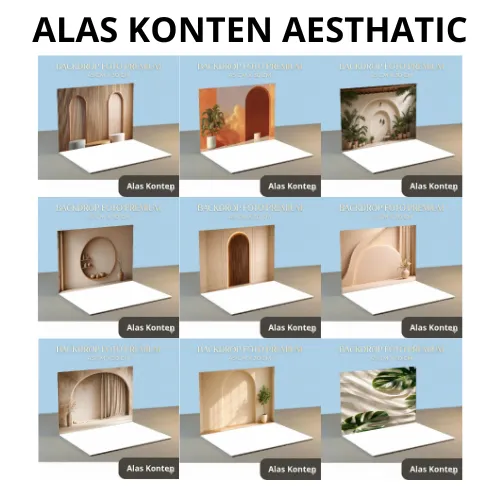 Alas Foto Produk Lipat aesthetic background / konten kreator / photography / foto produk