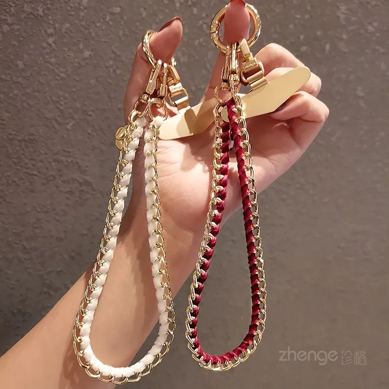 ZG100 - Tali gantungan HP Lanyard handphone Gaya Chanel besi aesthetic - strap cantik premium quality
