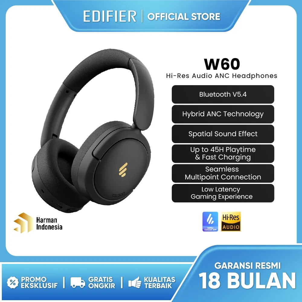 EDIFIER W800BT PRO / W60 Hi-Res Audio ANC Headphone
