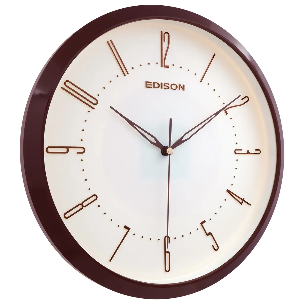 Jam Dinding Edison Sweep ES 297 T66 Timbul Diameter 290mm 29cm