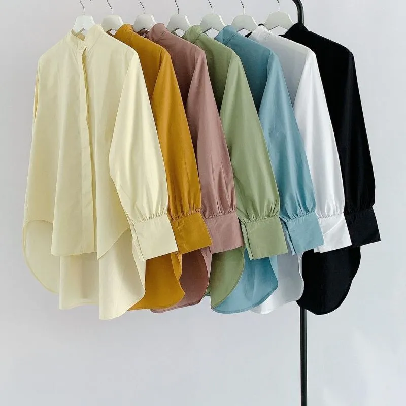 KEMEJA KATUN TOYOBO / KEMEJA CASUAL/ KEMEJA KERJA wanita cewek kerja kantoran kuliah simpel bahan adem 2026 merah cabe