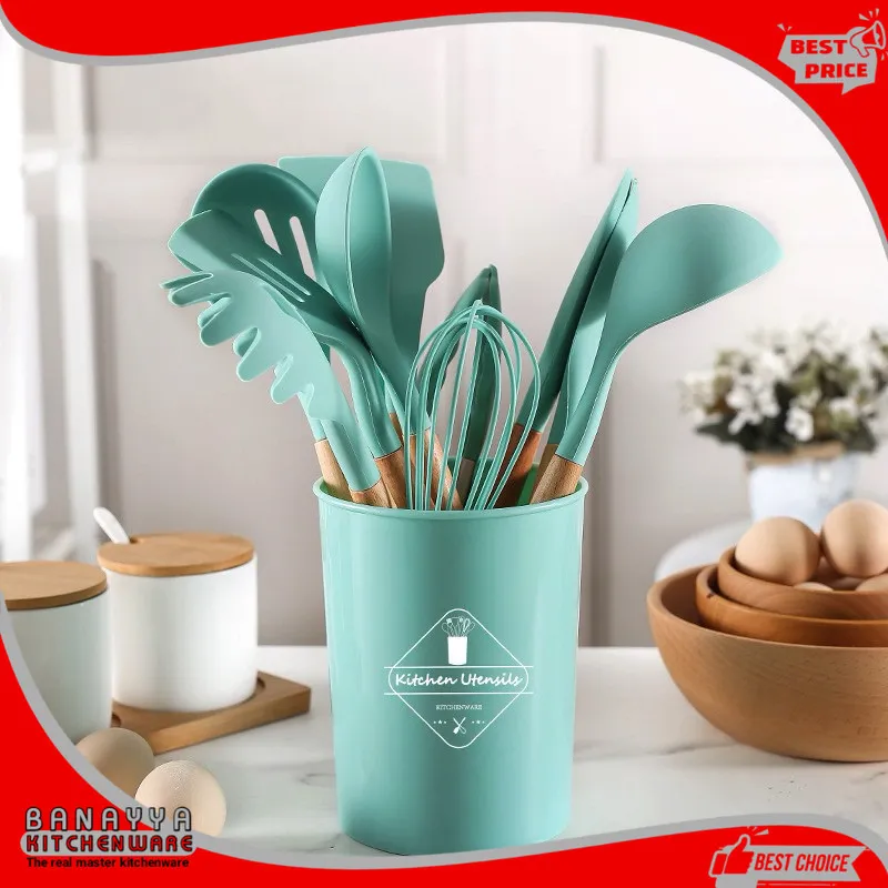 SPATULA SILICONE / Sutil silikon Set Alat Masak UTENSIL PREMIUM