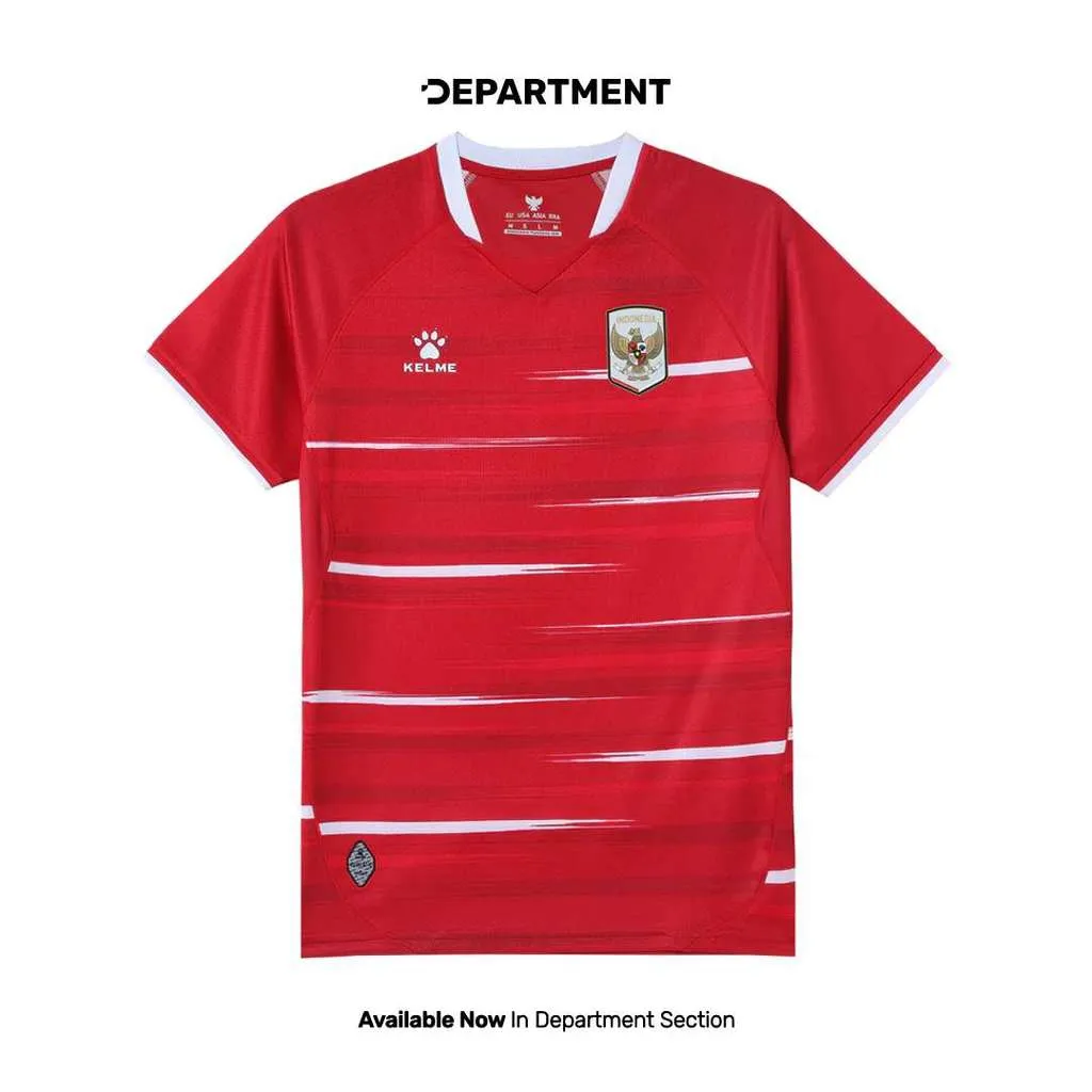 KELME TIMNAS INDONESIA SHORT SLEEVE REPLICA HOME 2026 7651TX1823600 Jersey Bola Pria ORIGINAL