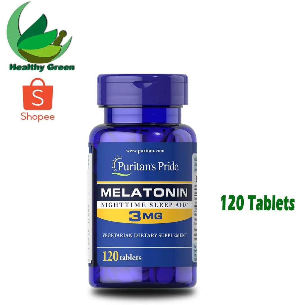 Puritan Pride Melatonin 3 mg 3mg 120 Tablets Puritans Melatonin 3 mg 3mg 120