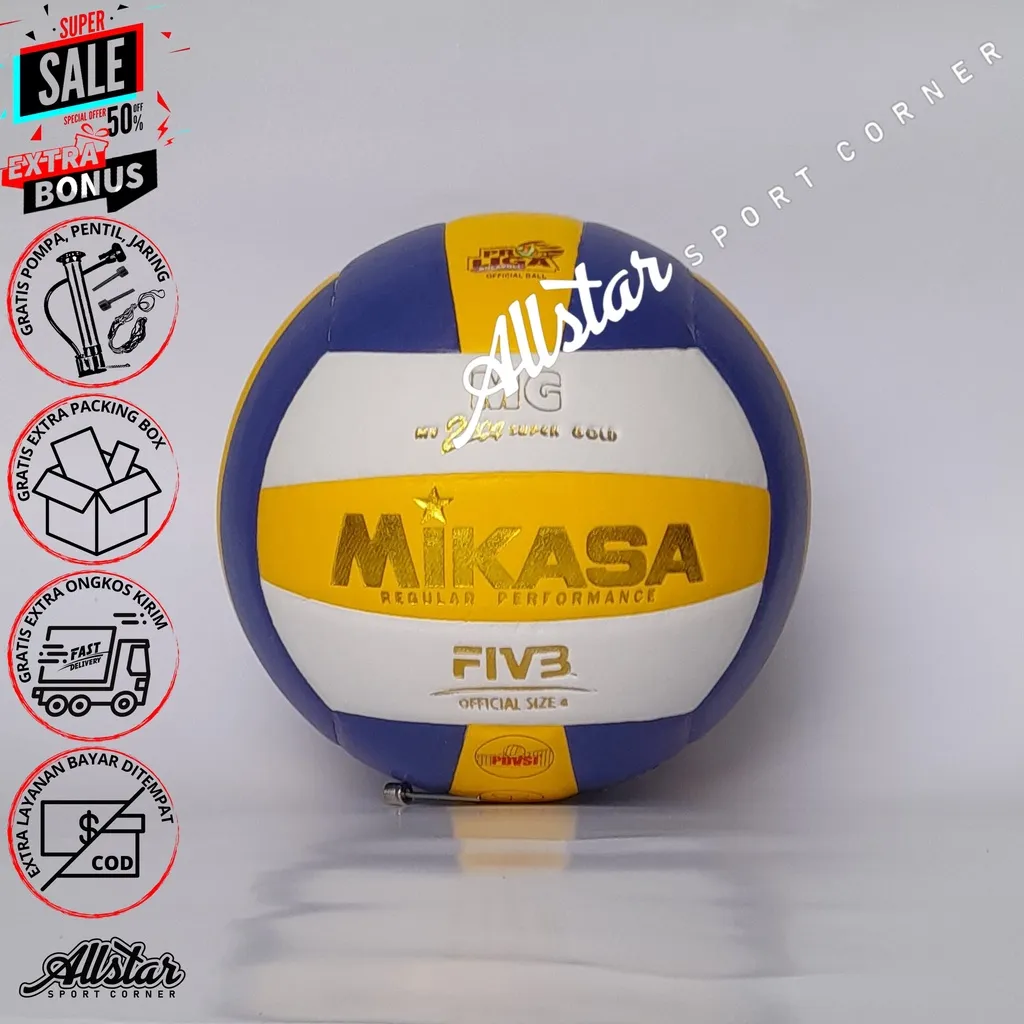 Bola Voli Volly Voly MIKASA MV2200 original training junior import Size 4