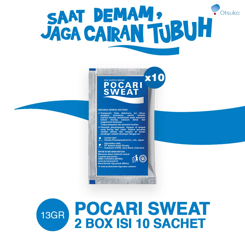 POCARI SWEAT Sachet 13gr - 2 Box (10 Sachet)