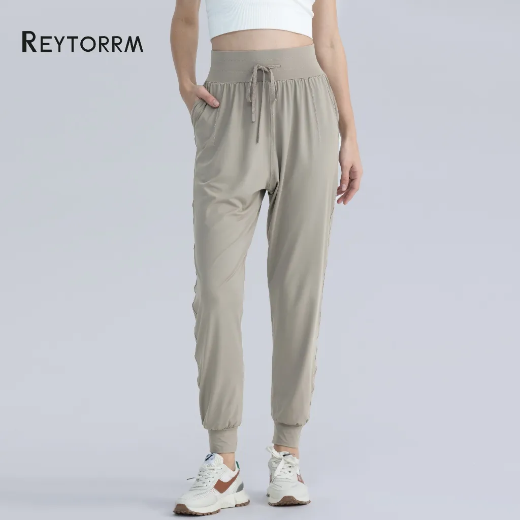 Reytorrm Celana Jogger Pants Wanita High Waist Polos Sport CK287