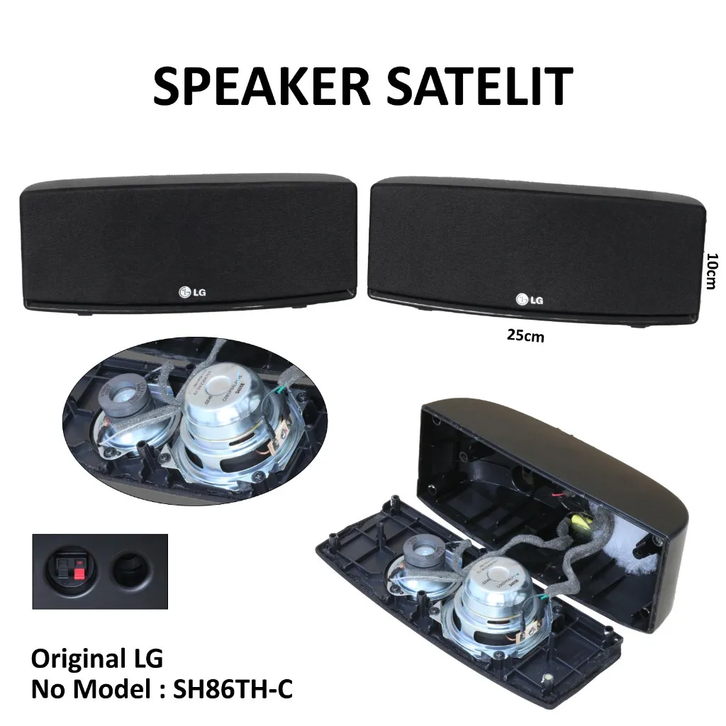 Speaker Center LG SH86TH-C 3 Ohm 3inch Audio Spiker Home Cinema System