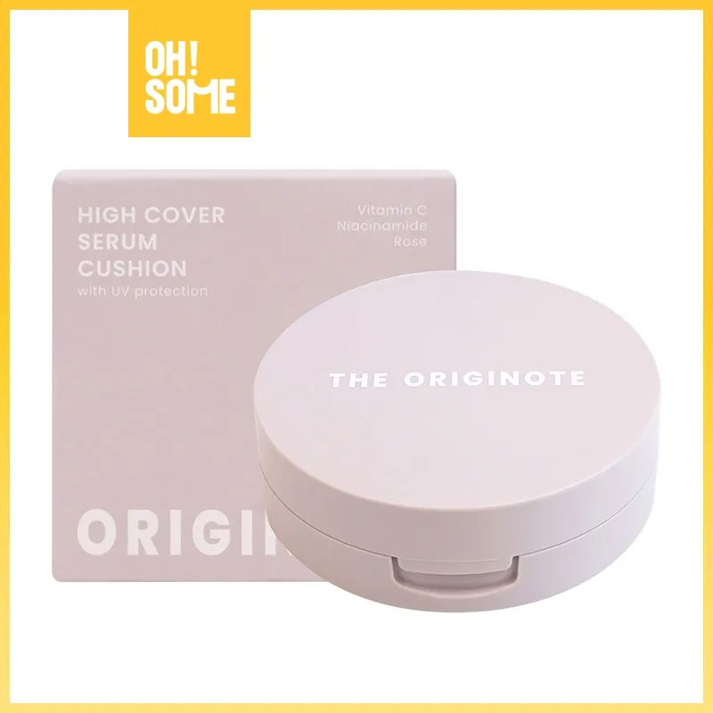 OHSOME - [Limited Time Sale] The Originote High Cover Serum Cushion Base Makeup tekstur Ringan di Wajah dan Full Coverage Velvet to Matte Melindungi dari sinar matahari 13g