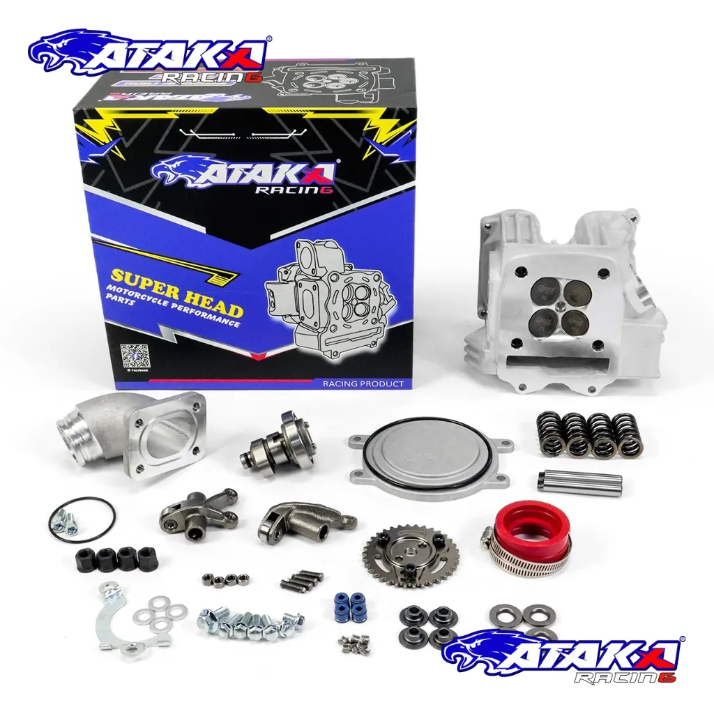 ATAKA RACING Head Porting cnc Super Head 4 Klep MX PNP KPH KYZ karisma Supra x 125 supra x125 fi 19 21 22 25 24 27 25 28 26 29