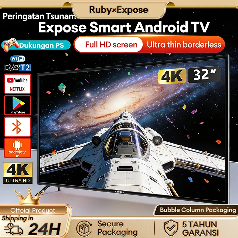 Smart TV 43 inch Android TV 4K Digital TV 17/19/22/24inch 1080P Televisi HDMI/WIFI/Netflix/YouTube
