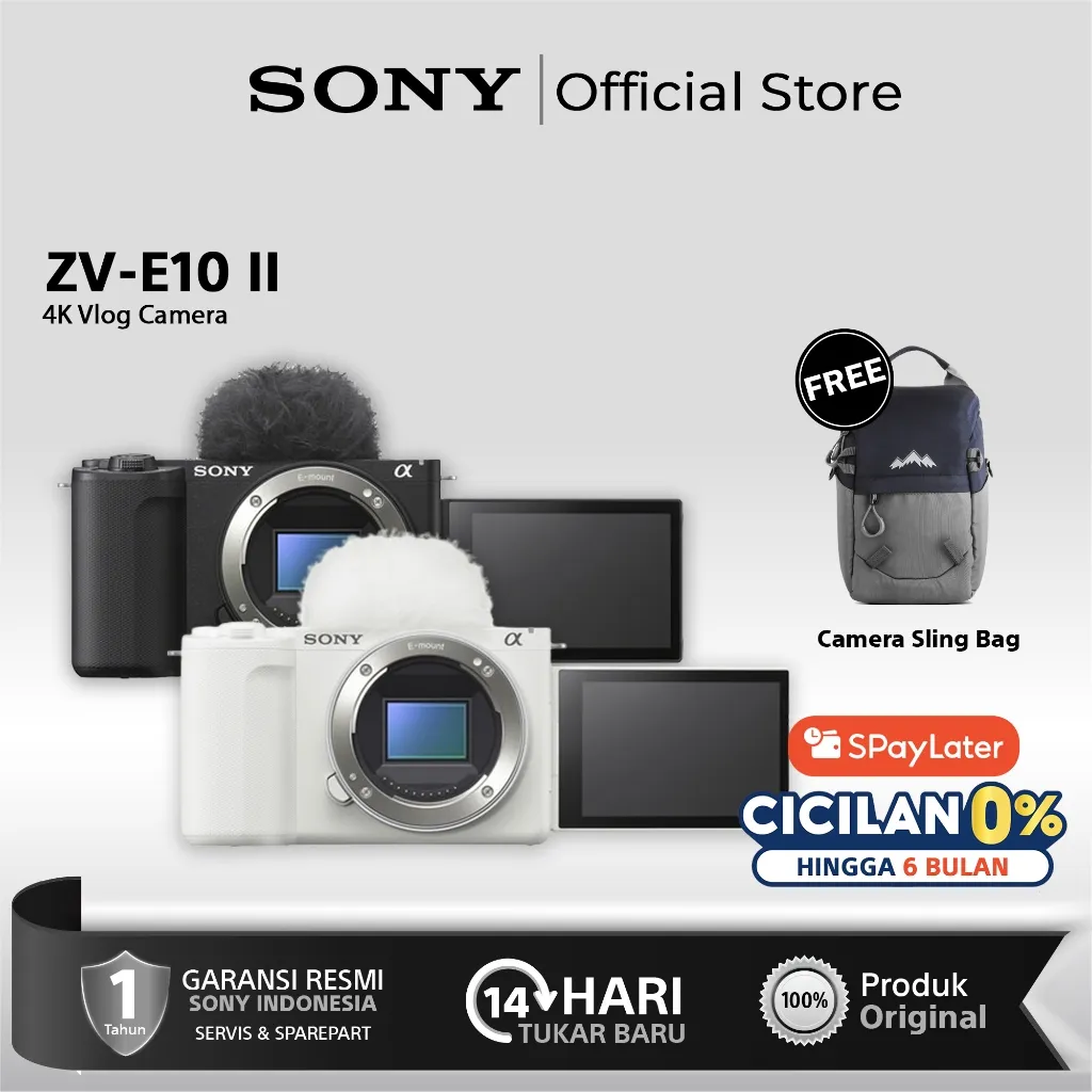Sony ZV E10 II Sony ZVE10 Mark II Mirrorless Camera Body Only