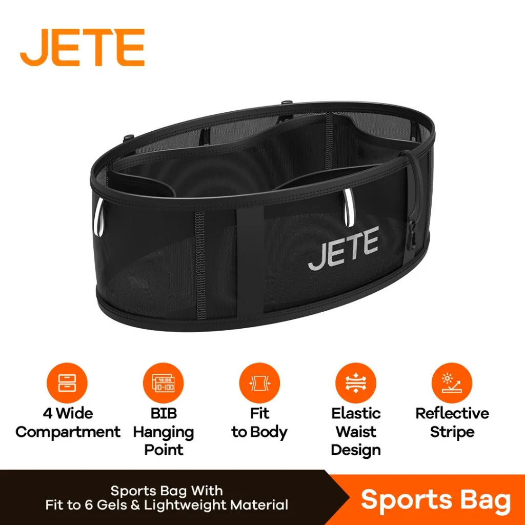 JETE Sport Bag 01 Running Belt Tas Pinggang Olahraga Sabuk Lari Multi Fungsi High Elasticity Run Bag