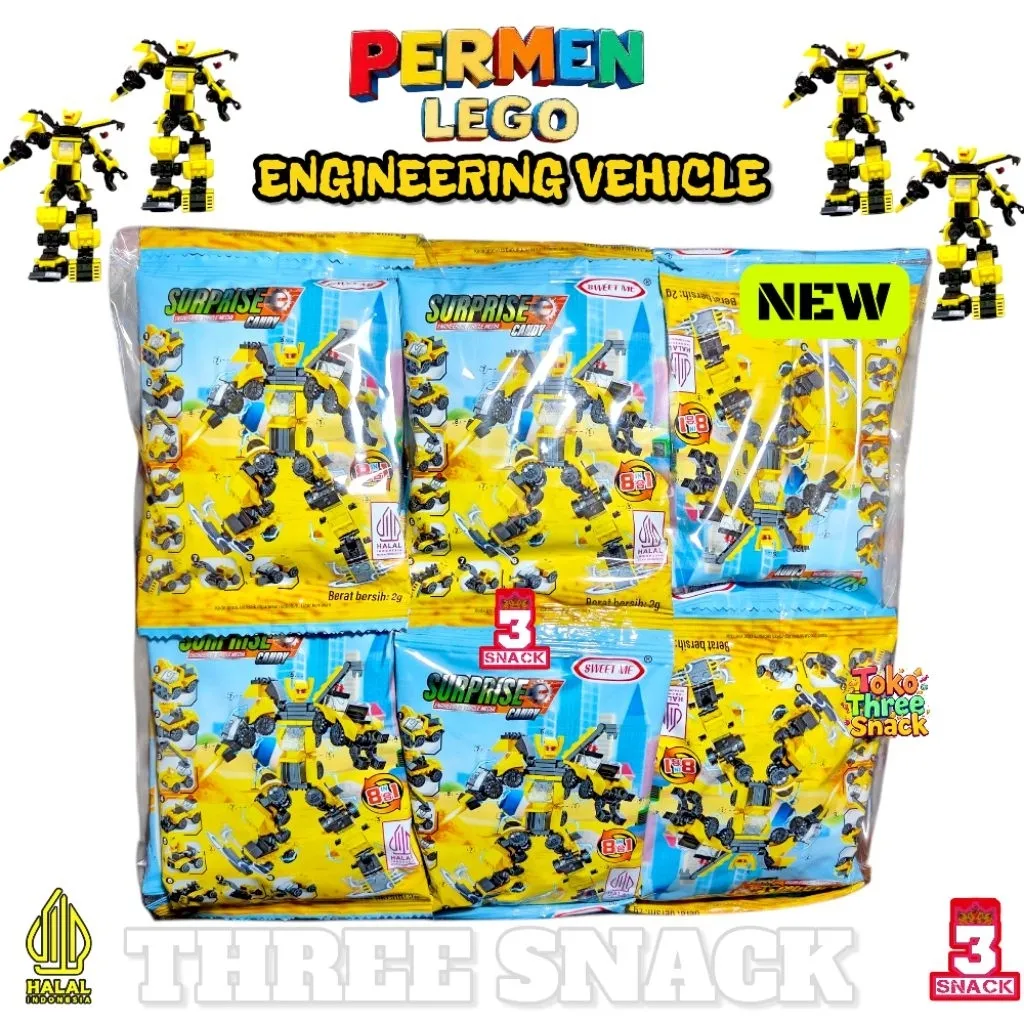 Permen Surprise Candy Lego 1 Pak Isi 30 Pcs
