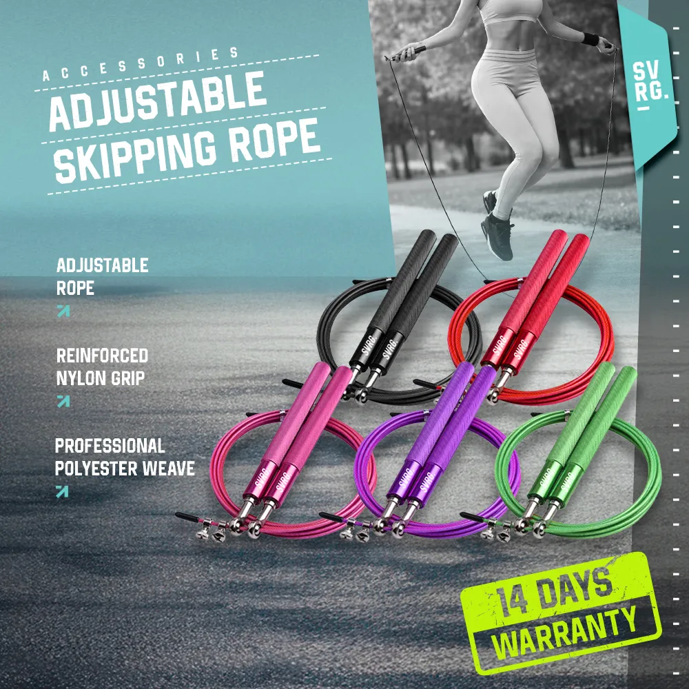 SVRG Premium Skipping Rope 3 Meter | Tali Skipping Speed Rope