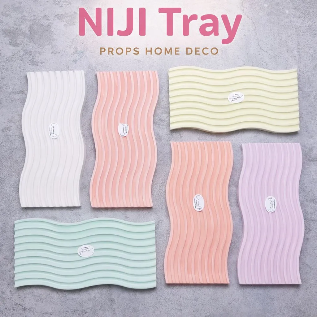 [ PROMO TERMURAH ] Niji Arch Tray Aesthetic Concrete Art |  Tatakan Jewelry | Tatakan Fotografi | Tatakan Lilin Aromaterapi | Tatakan Gelas | Tatakan Serba Guna | Dekorasi Rumah | Perlengkapan Rumah Tangga | Souvenir Gift Murah