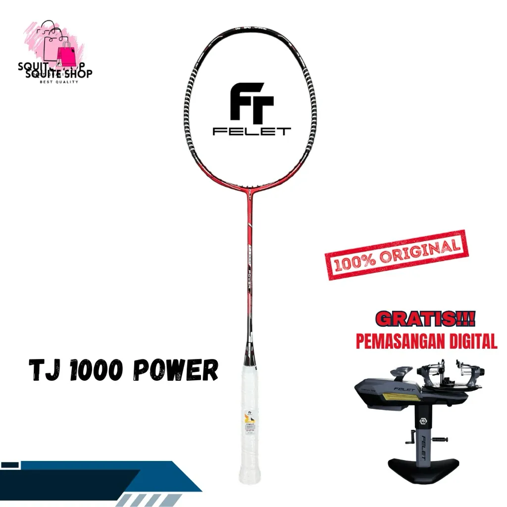 RAKET FELET TJ 1000 POWER CONTROL SPEED 35LBS ORIGINAL BADMINTON
