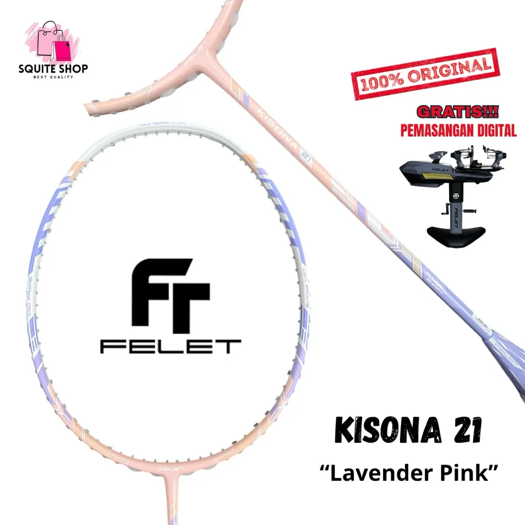 RAKET FELET KISONA 21 CHUCKER 700 AEROMARS 10 ORIGINAL BADMINTON