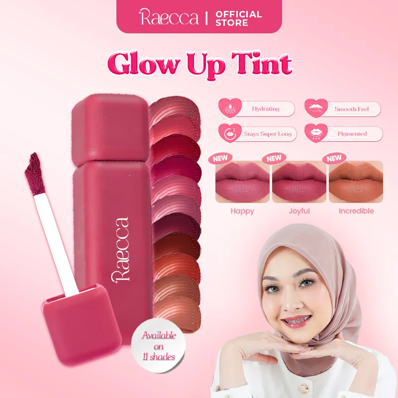 Raecca Glow Up Tint - Rekomendasi Liptint Waterproof Untuk Sekolah dan Daily Use