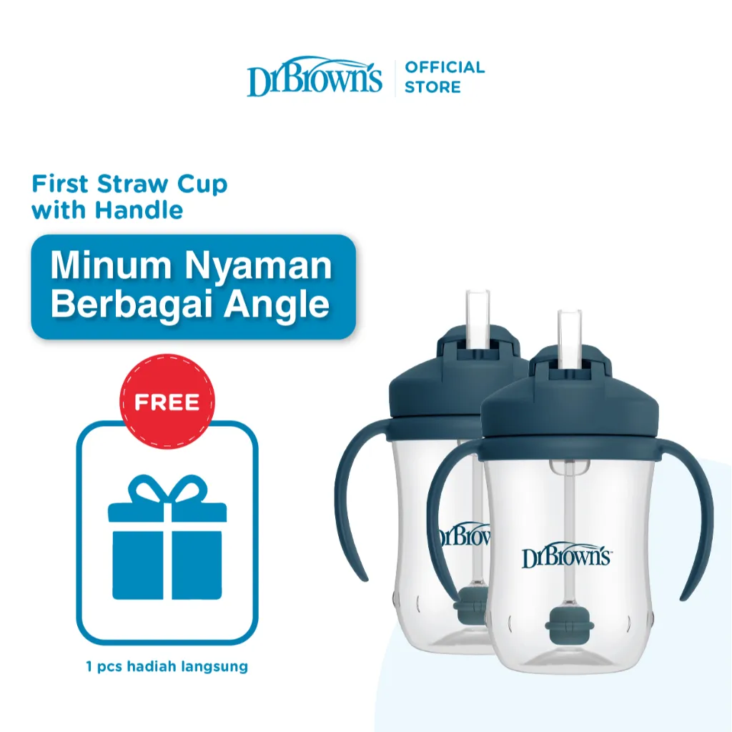 Dr.Brown's Baby First Straw Cup / cups anak / Botol Minum Anak - 91010
