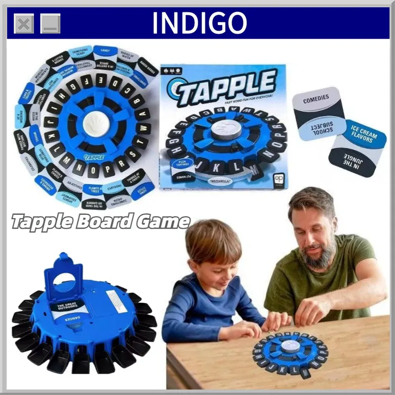Tapple Board Game Fast Paced Word Game Family Party Game Educational Mainan Kartu Challenge