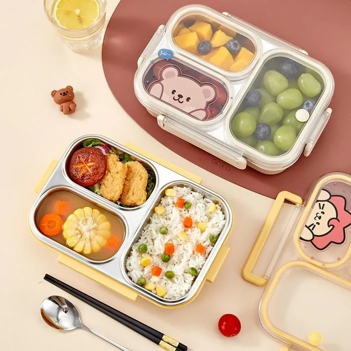 HELIDFANDA Stainless Steel Lunch Box Kotak Bekal Anak - A09029
