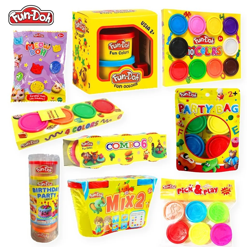 COD Isi Ulang Refill Fundoh Plastisin Lilin Party Bag Fundoh Mix 4 Fundoh Combo 6 Fundoh Mix 10 Fundoh Mix 6 Fundoh Mix 12 Pick and Play Roller Knife Meow Doh Refill 250gr Wangi Teh Mainan Refill Isi Ulang Lilin Plastisin Clay Toys