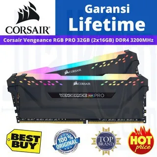 RAM Corsair Vengeance RGB PRO 32GB (2x16GB) DDR4 3200MHz C16 CMW32GX4M2E3200C16