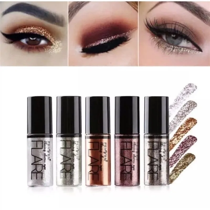 [JO]FLARE Eyeshadow Glitter Liquid Mini/Eyeliner Glamour Sparkling/Liquid Eyeliner Glamour-COD