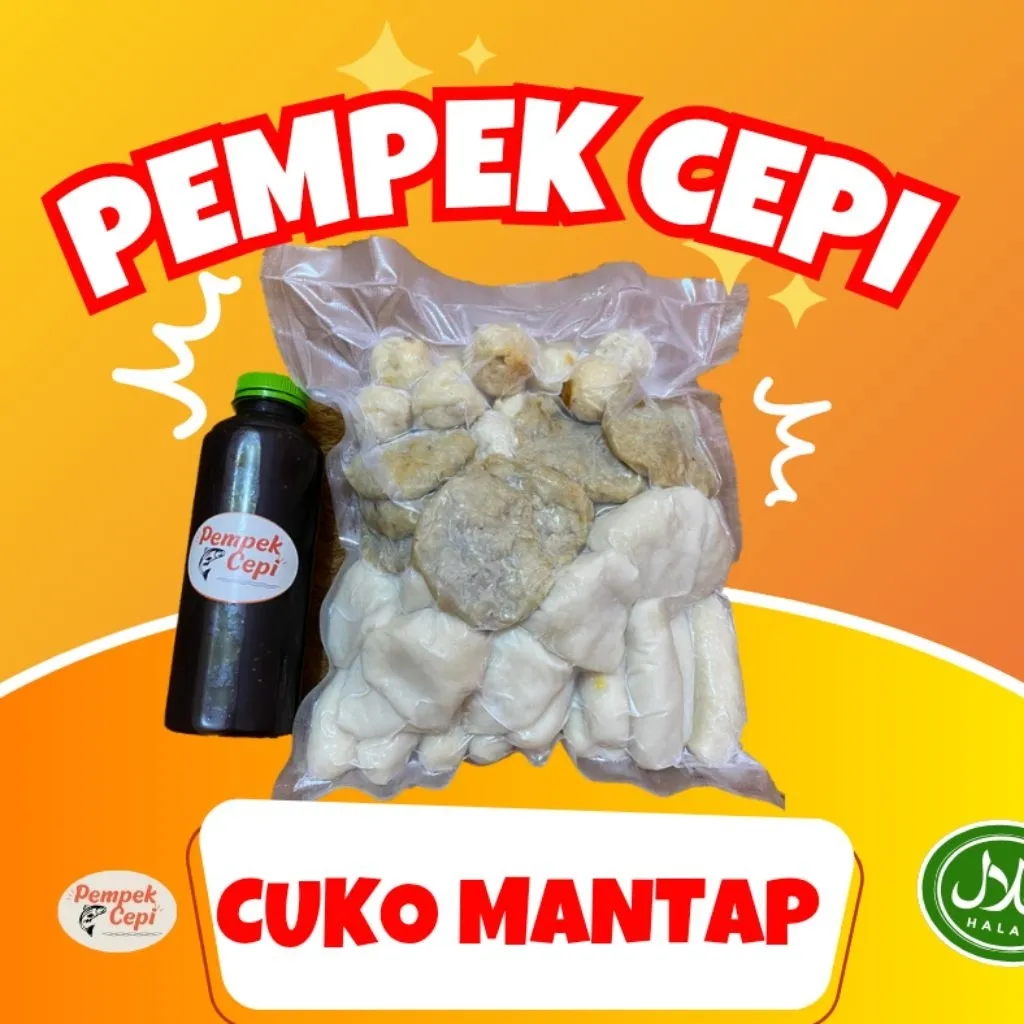 20 Pcs Pempek Palembang Empek Pempek ikan mix / campur free cuko